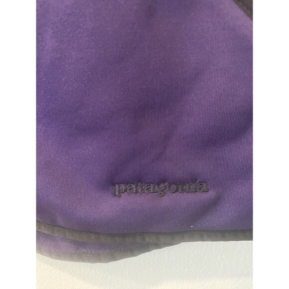 Rare Womens Patagonia Purple Hybrid Goose Down Polartec Zip Vest Large - Picture 5 of 5